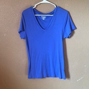 Old Navy Plain Blue V-neck